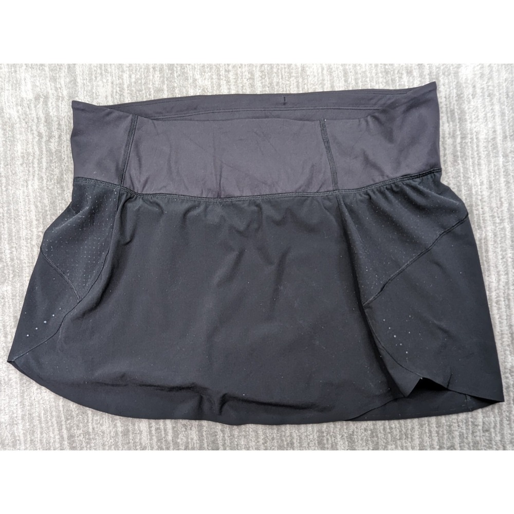 Athleta Skort Womens Athletic Tennis Golf Performance Run With It Black Size XL